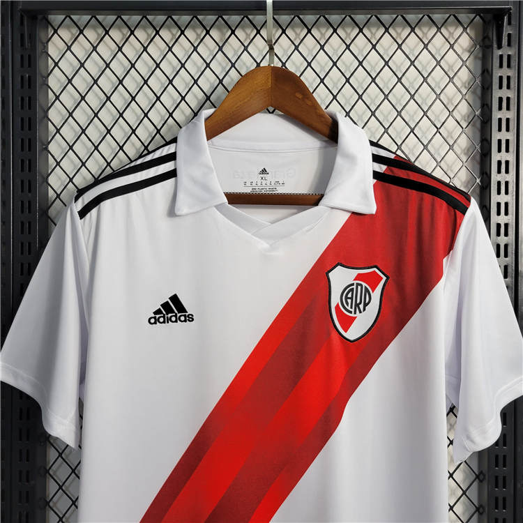 River Plate 23/24 Home White Soccer Jersey Footbal Shirt - Click Image to Close